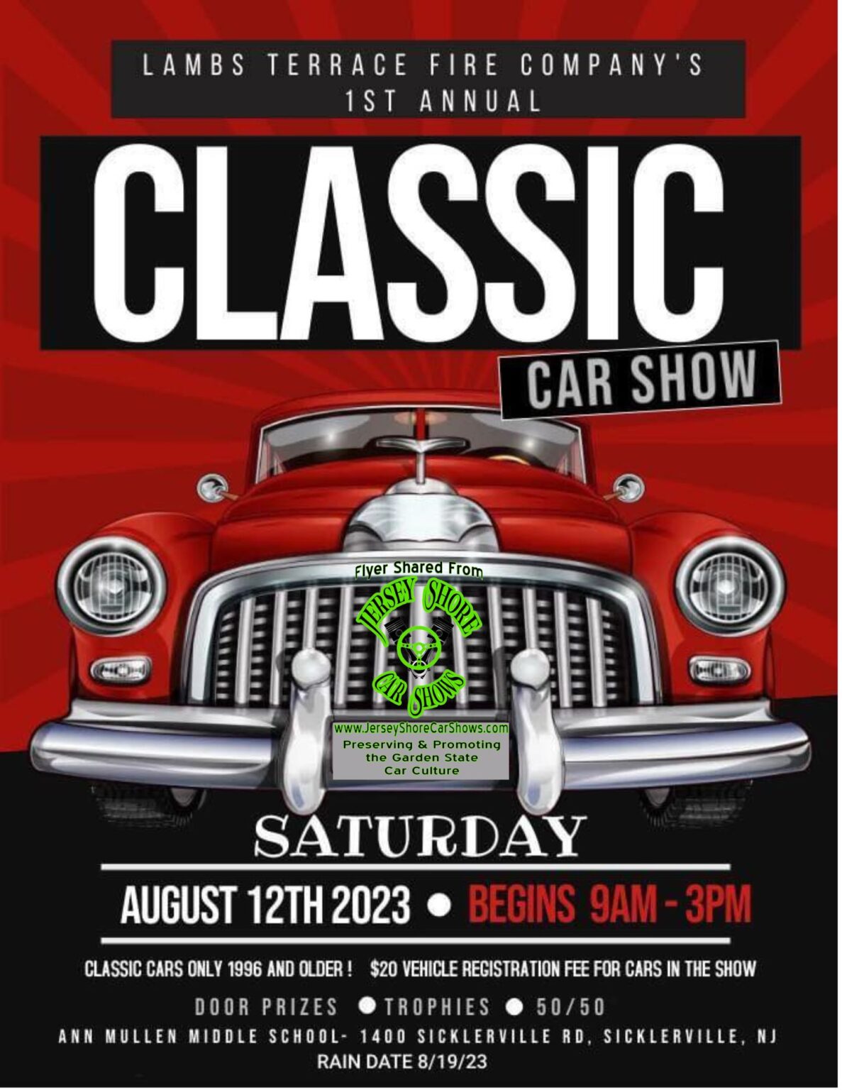 Lambs Terrace Fire Company Classic Car Show American Collectors Insurance