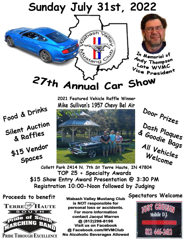Wabash Valley Mustang Club Annual Car Show 2022