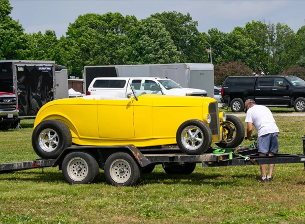 Classic Car on a Trailer