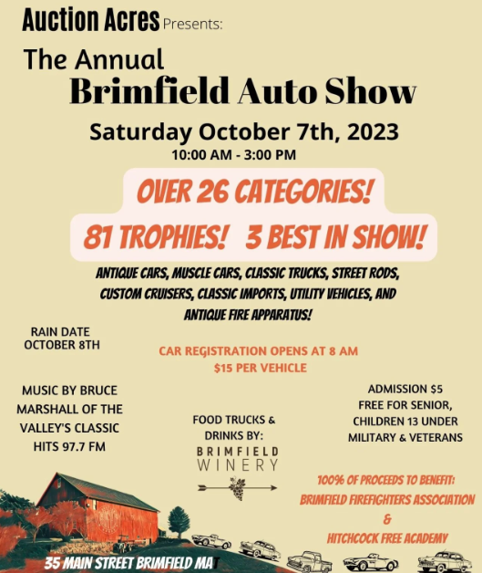 Brimfield Antique Auto Show flyer