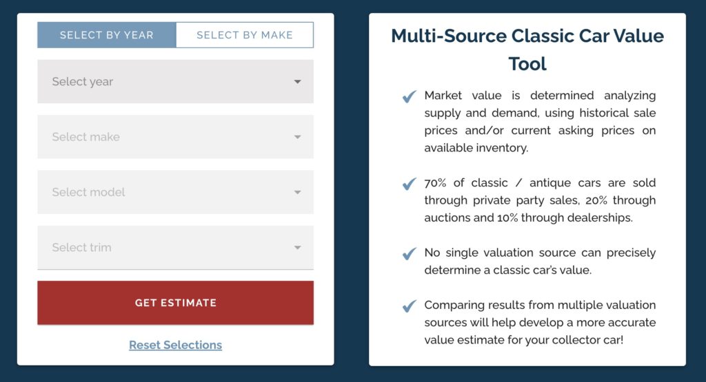 Classic Car Valuation Tool