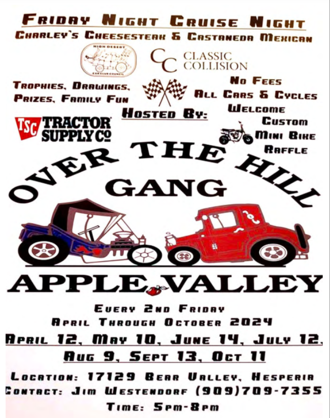 Over the Hill Gang Cruise Night Flyer